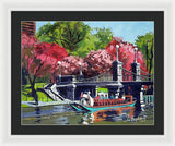 Boston Public Gardens Boston Massachusetts - Framed Print