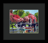 Boston Public Gardens Boston Massachusetts - Framed Print