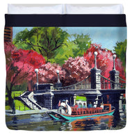 Boston Public Gardens Boston Massachusetts - Duvet Cover