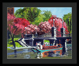 Boston Public Gardens Boston Massachusetts - Framed Print