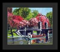 Boston Public Gardens Boston Massachusetts - Framed Print