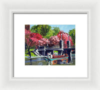 Boston Public Gardens Boston Massachusetts - Framed Print