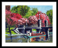 Boston Public Gardens Boston Massachusetts - Framed Print