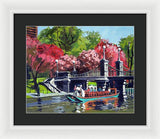 Boston Public Gardens Boston Massachusetts - Framed Print