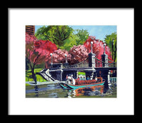 Boston Public Gardens Boston Massachusetts - Framed Print