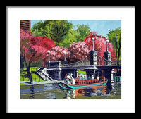 Boston Public Gardens Boston Massachusetts - Framed Print