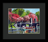 Boston Public Gardens Boston Massachusetts - Framed Print