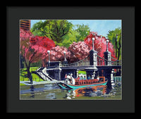 Boston Public Gardens Boston Massachusetts - Framed Print