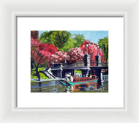 Boston Public Gardens Boston Massachusetts - Framed Print