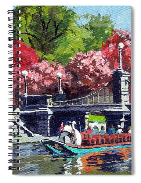 Boston Public Gardens Boston Massachusetts - Spiral Notebook