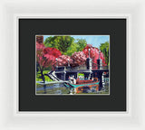 Boston Public Gardens Boston Massachusetts - Framed Print