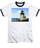 Brant Point Lighthose Nantucket Massachusetts - Baseball T-Shirt