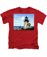 Brant Point Lighthose Nantucket Massachusetts - Kids T-Shirt