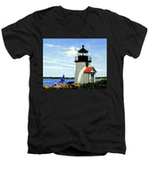 Brant Point Lighthose Nantucket Massachusetts - Men's V-Neck T-Shirt