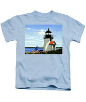 Brant Point Lighthose Nantucket Massachusetts - Kids T-Shirt