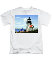 Brant Point Lighthose Nantucket Massachusetts - Kids T-Shirt