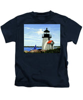 Brant Point Lighthose Nantucket Massachusetts - Kids T-Shirt