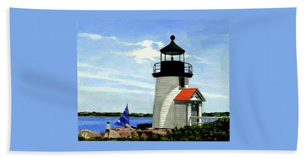 Brant Point Lighthose Nantucket Massachusetts - Beach Towel