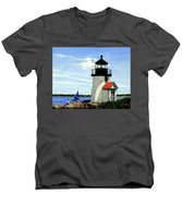 Brant Point Lighthose Nantucket Massachusetts - Men's V-Neck T-Shirt