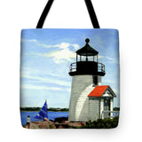 Brant Point Lighthose Nantucket Massachusetts - Tote Bag