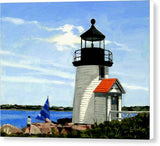 Brant Point Lighthouse Nantucket Massachusetts - Canvas Print