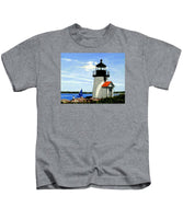 Brant Point Lighthouse Nantucket Massachusetts - Kids T-Shirt