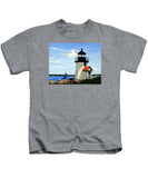 Brant Point Lighthouse Nantucket Massachusetts - Kids T-Shirt