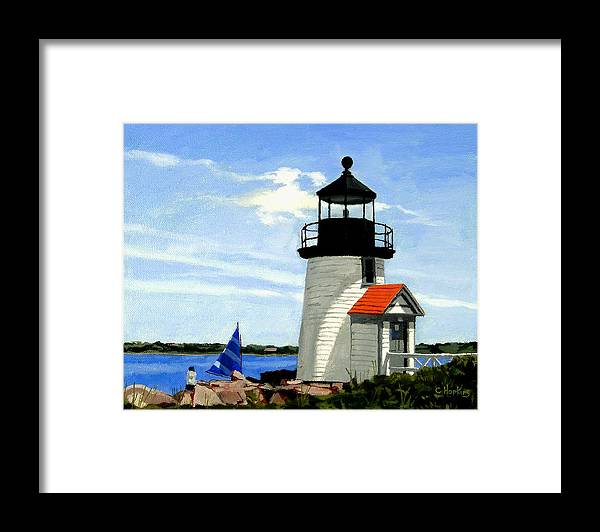 Brant Point Lighthouse Nantucket Massachusetts - Framed Print