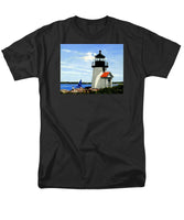 Brant Point Lighthouse Nantucket Massachusetts - Men's T-Shirt  (Regular Fit)