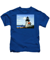 Brant Point Lighthouse Nantucket Massachusetts - Kids T-Shirt