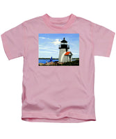 Brant Point Lighthouse Nantucket Massachusetts - Kids T-Shirt