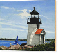 Brant Point Lighthouse Nantucket Massachusetts - Wood Print