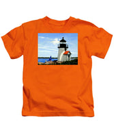 Brant Point Lighthouse Nantucket Massachusetts - Kids T-Shirt