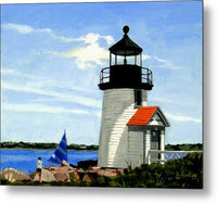 Brant Point Lighthouse Nantucket Massachusetts - Metal Print