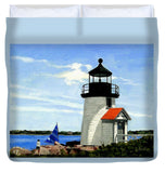 Brant Point Lighthouse Nantucket Massachusetts - Duvet Cover