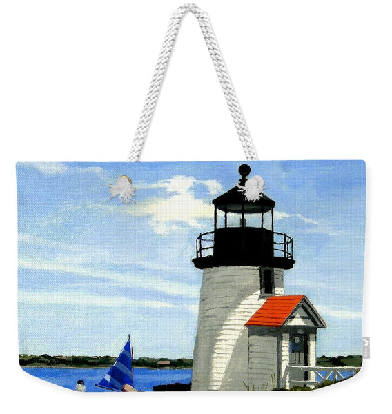 Brant Point Lighthouse Nantucket Massachusetts - Weekender Tote Bag