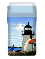 Brant Point Lighthouse Nantucket Massachusetts - Duvet Cover