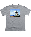 Brant Point Lighthouse Nantucket Massachusetts - Youth T-Shirt