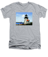 Brant Point Lighthouse Nantucket Massachusetts - Men's V-Neck T-Shirt