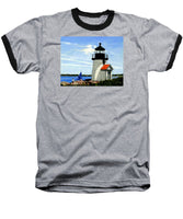 Brant Point Lighthouse Nantucket Massachusetts - Baseball T-Shirt