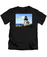 Brant Point Lighthouse Nantucket Massachusetts - Kids T-Shirt