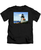 Brant Point Lighthouse Nantucket Massachusetts - Kids T-Shirt