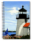 Brant Point Lighthouse Nantucket Massachusetts - Spiral Notebook