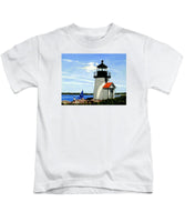 Brant Point Lighthouse Nantucket Massachusetts - Kids T-Shirt