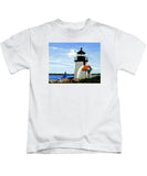 Brant Point Lighthouse Nantucket Massachusetts - Kids T-Shirt