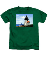 Brant Point Lighthouse Nantucket Massachusetts - Kids T-Shirt