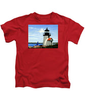 Brant Point Lighthouse Nantucket Massachusetts - Kids T-Shirt