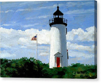 Cape Poge Lighthouse Martha's Vineyard Massachusetts - Canvas Print