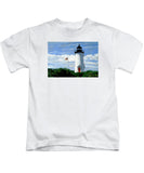 Cape Poge Lighthouse Martha's Vineyard Massachusetts - Kids T-Shirt