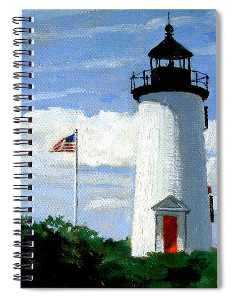 Cape Poge Lighthouse Martha's Vineyard Massachusetts - Spiral Notebook